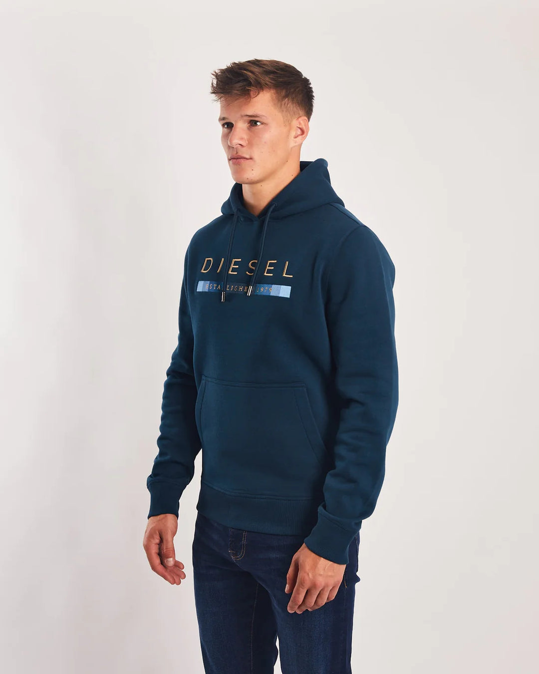 DIESEL ULRICH HOODIE - MIDNIGHT TEAL