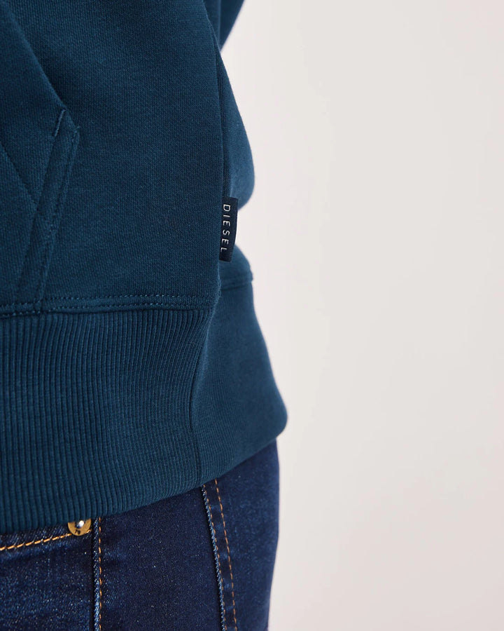 DIESEL ULRICH HOODIE - MIDNIGHT TEAL