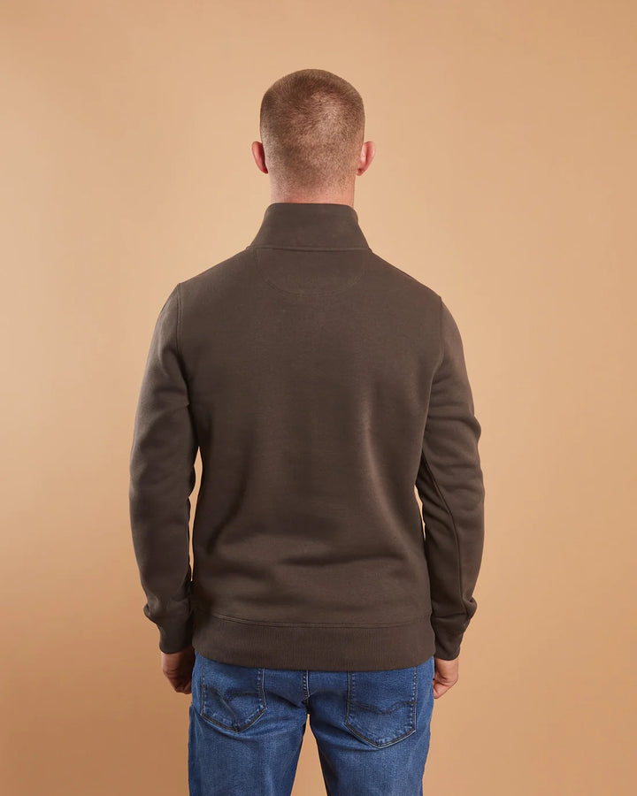 DIESEL URBAN HALF ZIP - PEAT MOSS