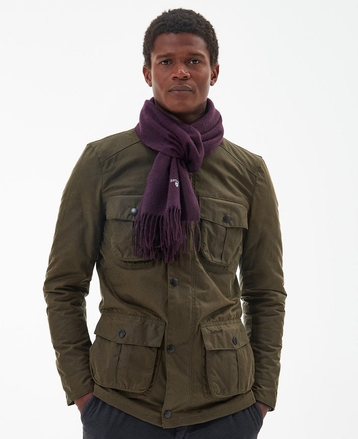 BARBOUR PLAIN LAMBSWOOL SCARF - PU35