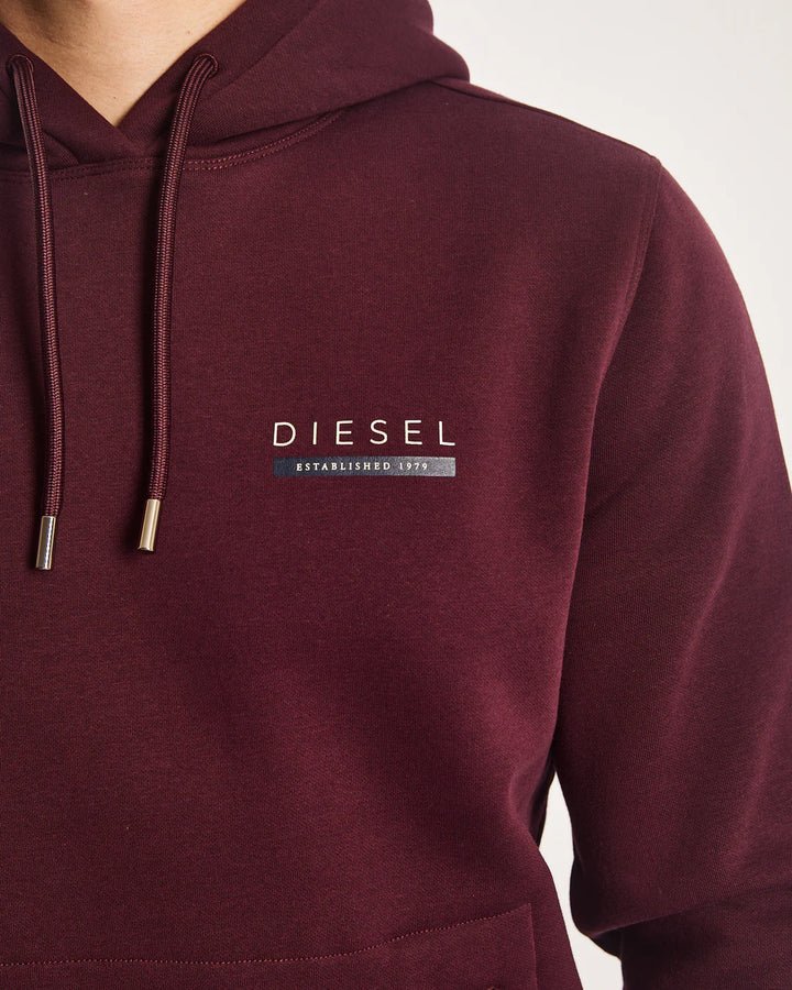 DIESEL UZAY HOODIE - WINE PORT