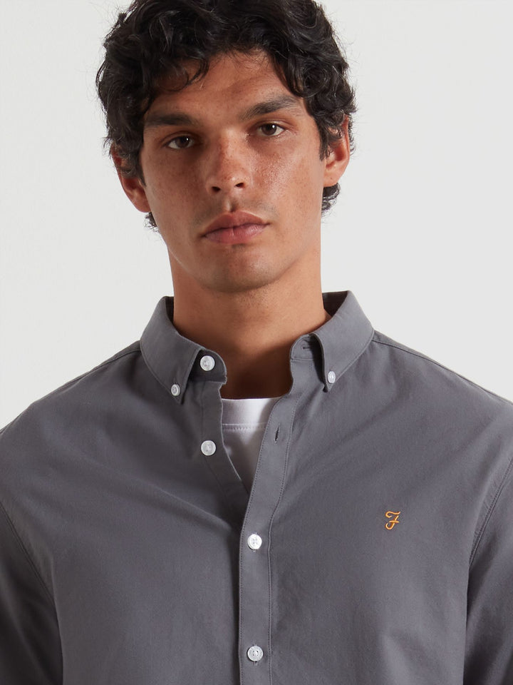 FARAH BREWER LS BD - GREY SHADE