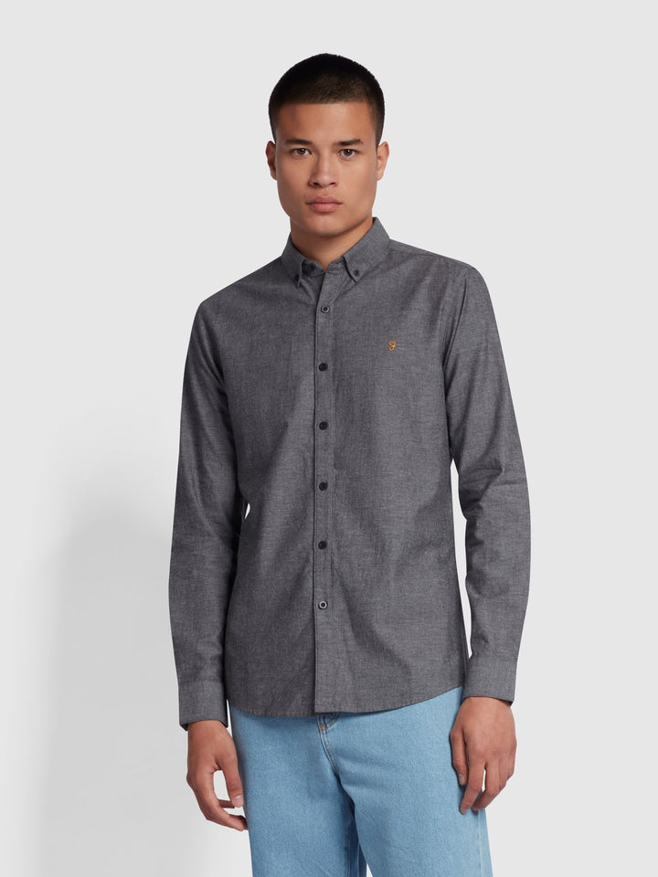 FARAH STEEN LS - GRAVEL MARL