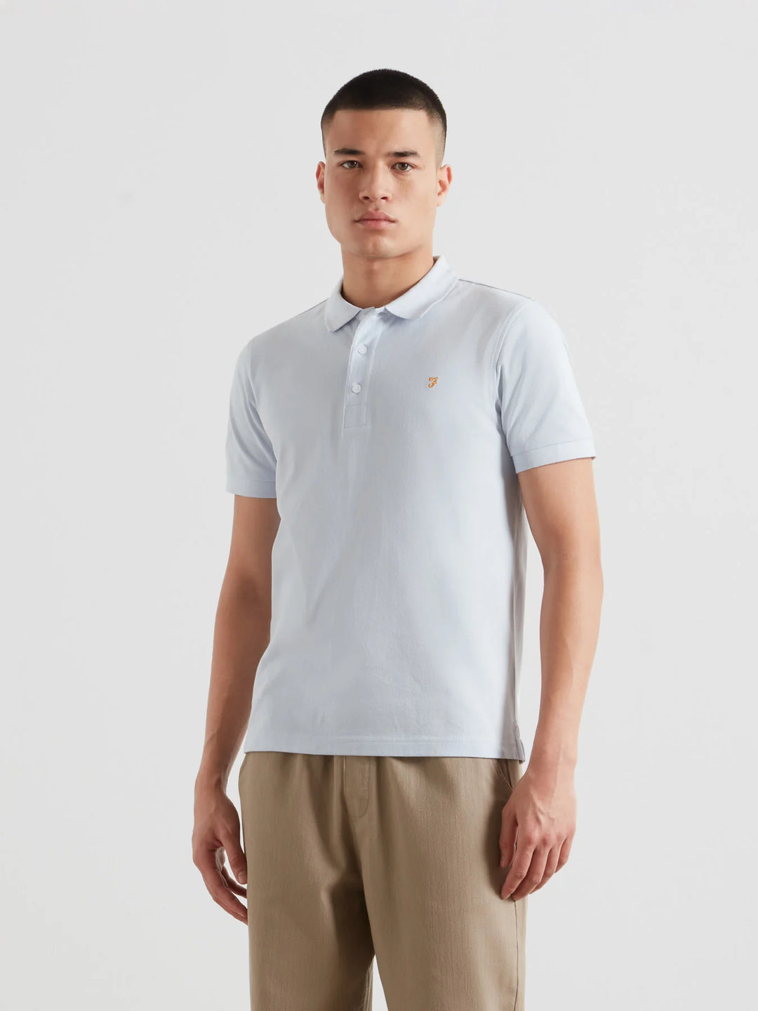 FARAH BLANES SS POLO - BLUE NICKLE