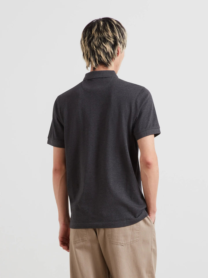 FARAH CUNNINGHAM SS POLO - WASHED BLACK