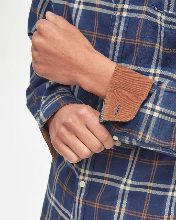 BARBOUR CROSSFELL CHECKED SHIRT - BLUE