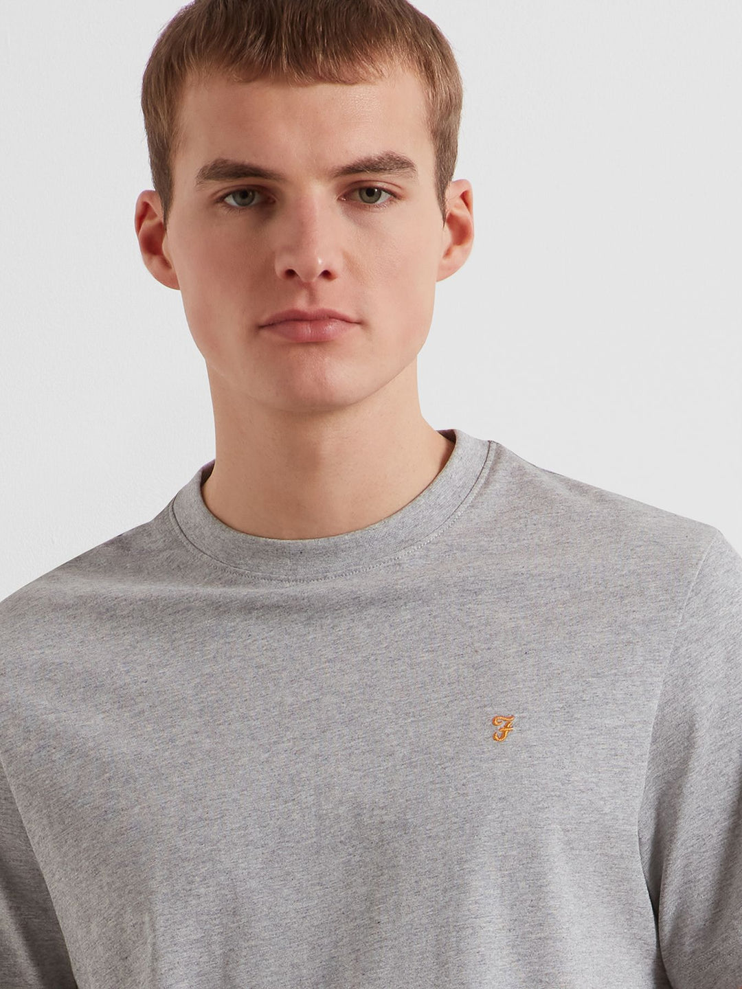 FARAH DANNY REG SS TEE - GREY MARL