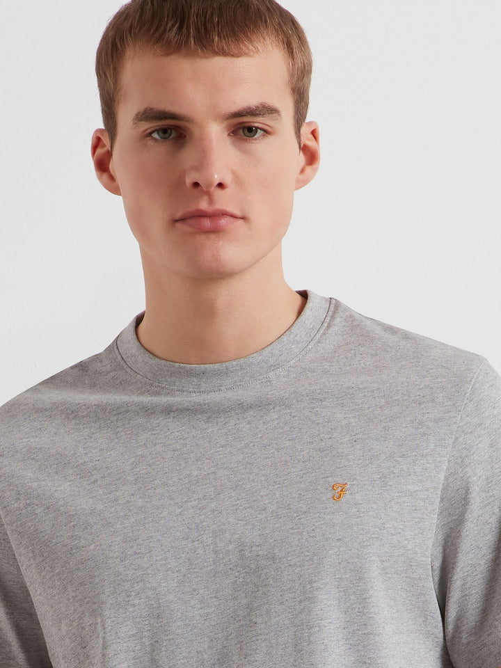 FARAH DANNY REG SS TEE - GREY MARL