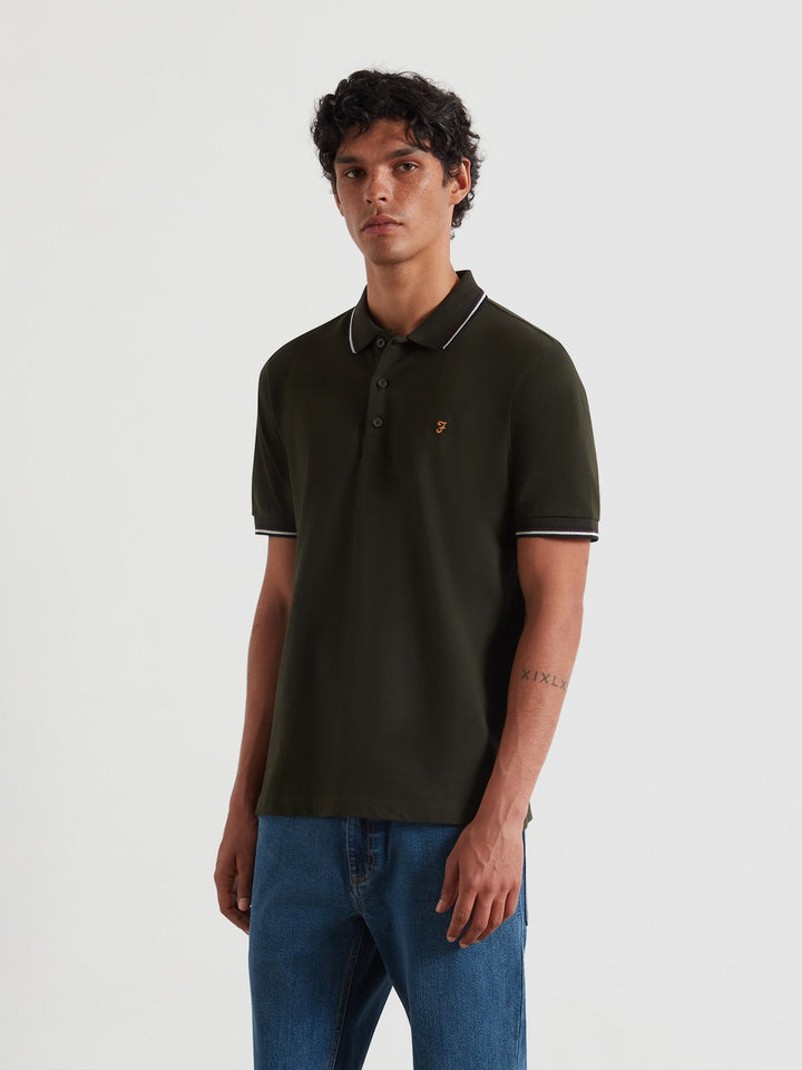 FARAH ELTON SS POLO - EVERGREEN