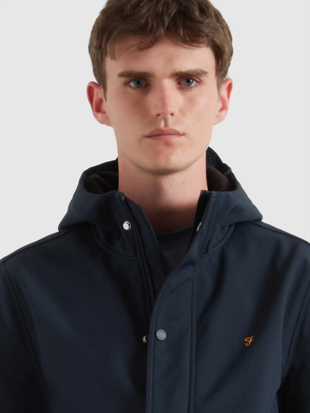 FARAH BRYDON SOFTSHELL JACKET - NAVY
