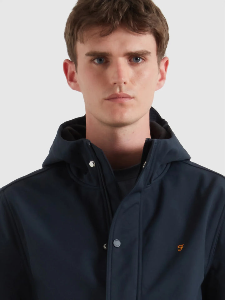 FARAH BRYDON SOFTSHELL JACKET - NAVY