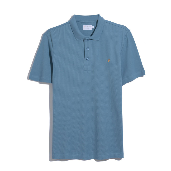 FARAH FORSTER SS POLO - BLUE TIDE