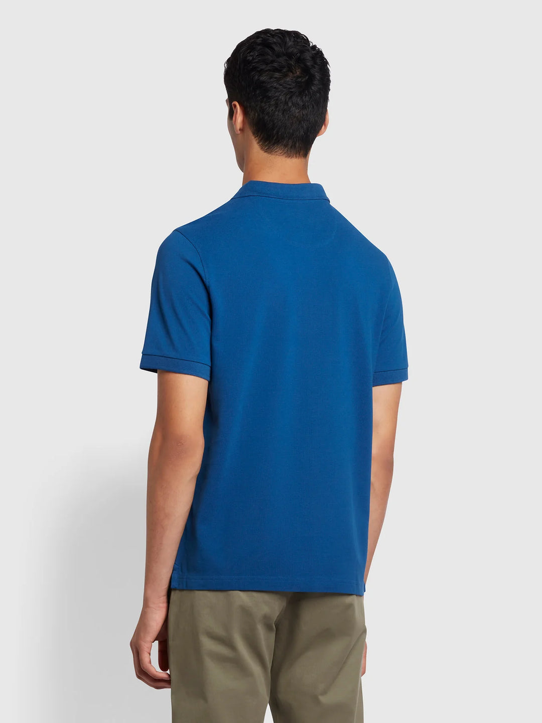 FARAH BLANES SS POLO - BLUE PEONY