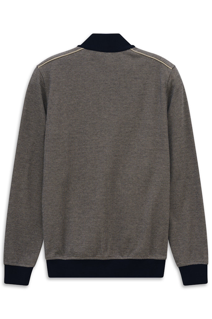 BUGATTI 8750-15142E KNIT JACKET - 390 NAVY