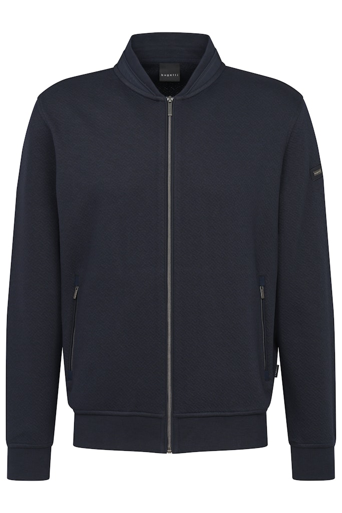 BUGATTI 75174C FULL ZIP SWEAT - 390 NAVY