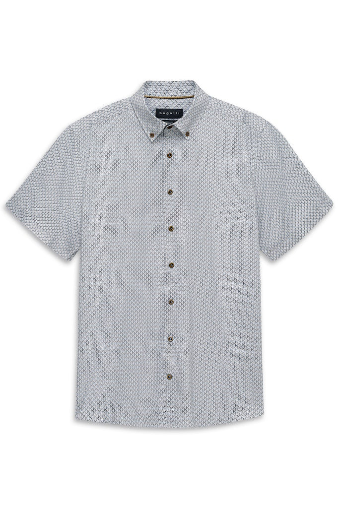 BUGATTI 9450-18513E SS SHIRT - 40 BEIGE