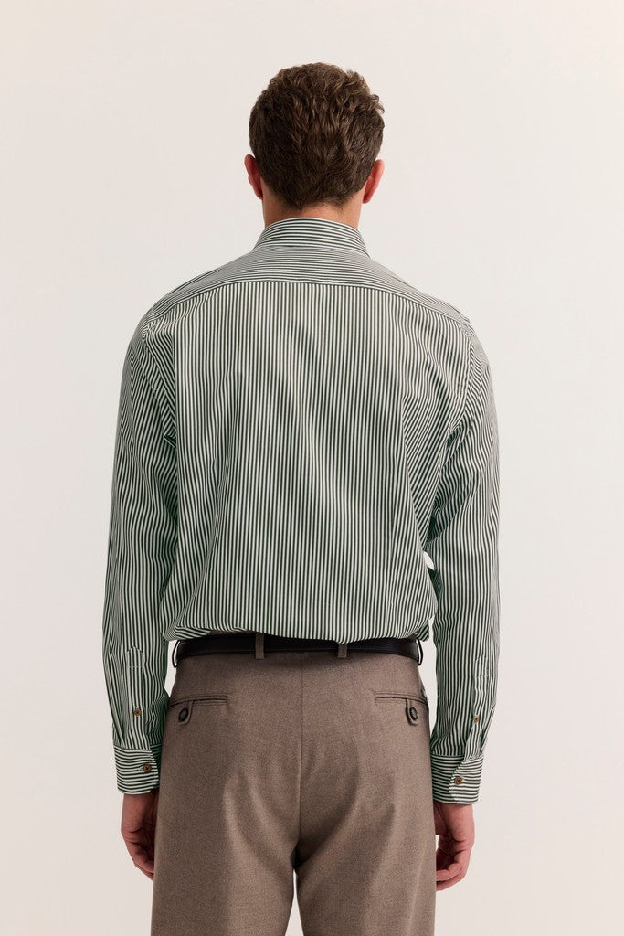 BUGATTI 28507F LS SHIRT-180 GREEN