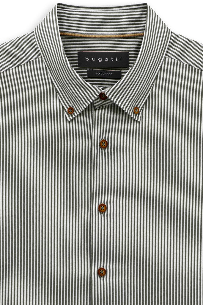 BUGATTI 28507F LS SHIRT-180 GREEN