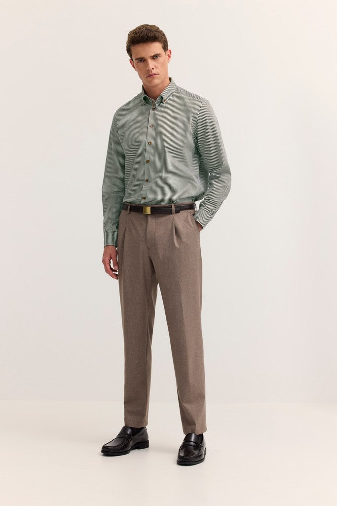 BUGATTI 28507F LS SHIRT-180 GREEN