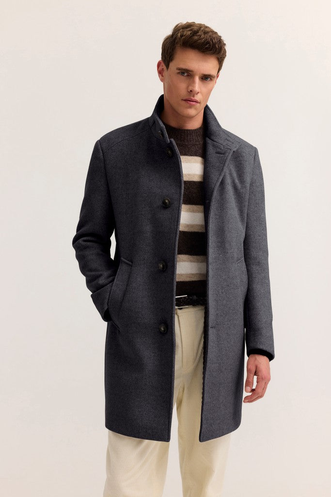 BUGATTI 24201 WOOL COAT 390-NAVY