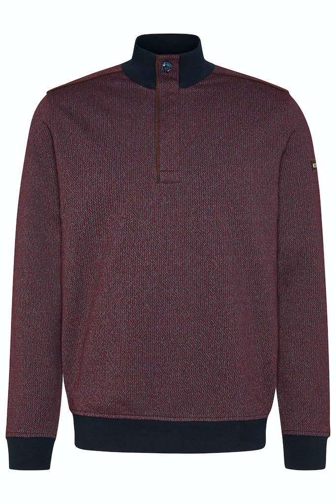 BUGATTI 1/4 ZIP SWEAT - BURGUNDY