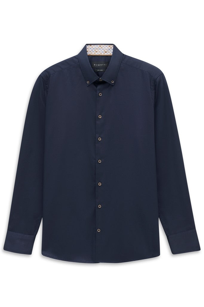BUGATTI 28503F LS SHIRT - 390 NAVY