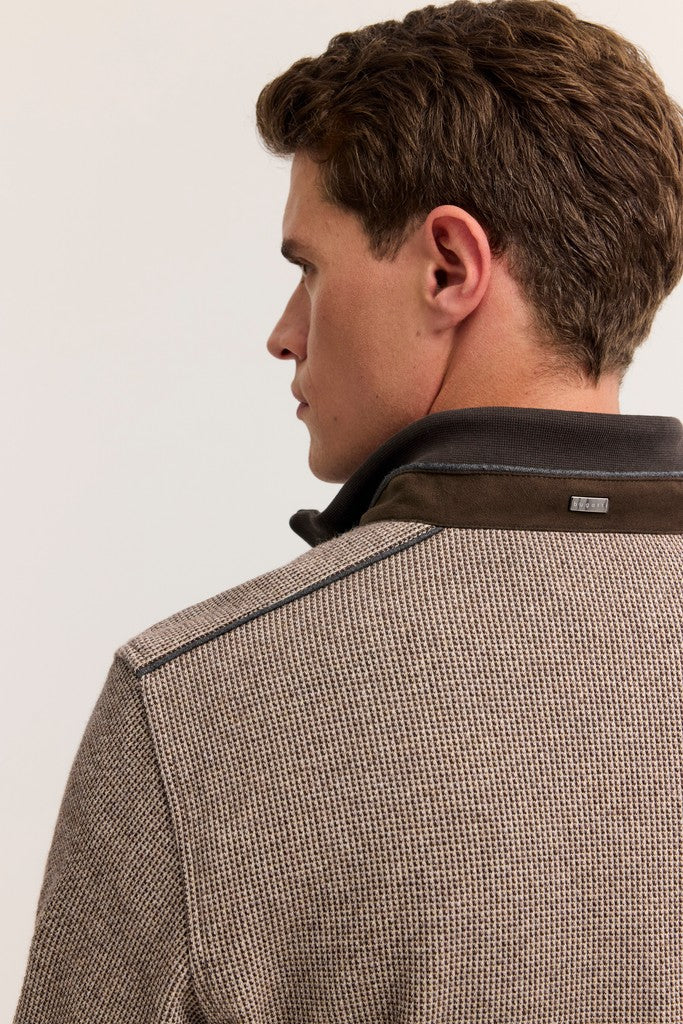 BUGATTI 8550-25061F 1/2 ZIP - 80 BROWN