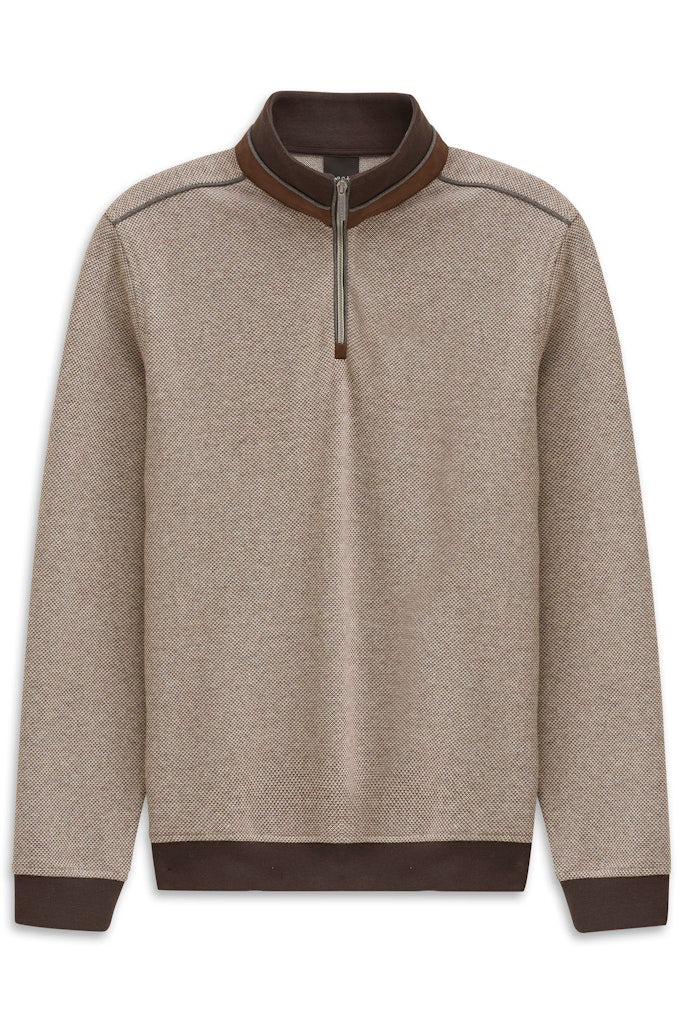 BUGATTI 85060D 1/4 ZIP - 90 BROWN