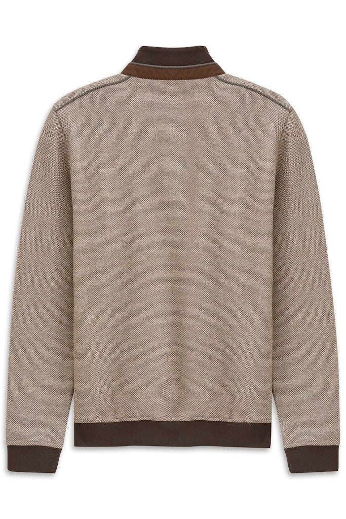 BUGATTI 85060D 1/4 ZIP - 90 BROWN