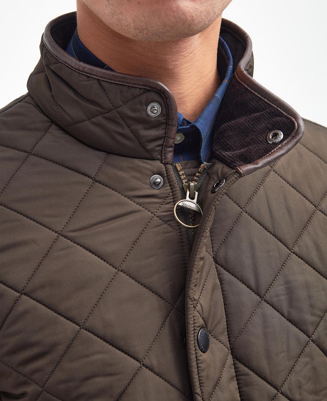 BARBOUR POWELL QUILT - OLIVE