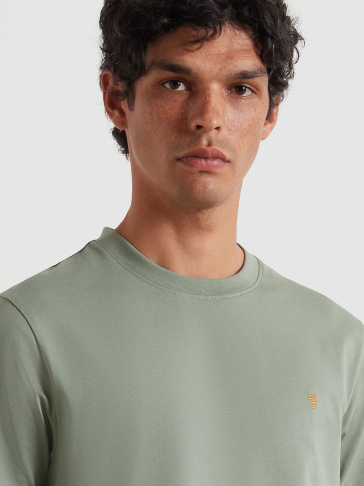 FARAH DANNY REG SS TEE - TARRAGON GREEN