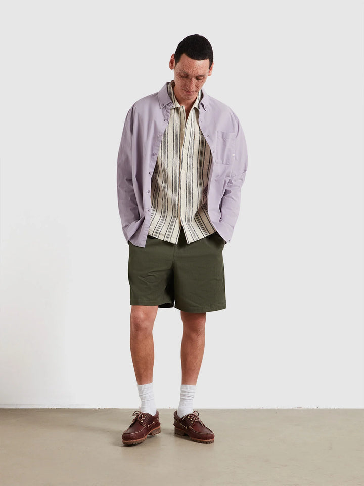 FARAH SIMON SS STRIPE - ECRU