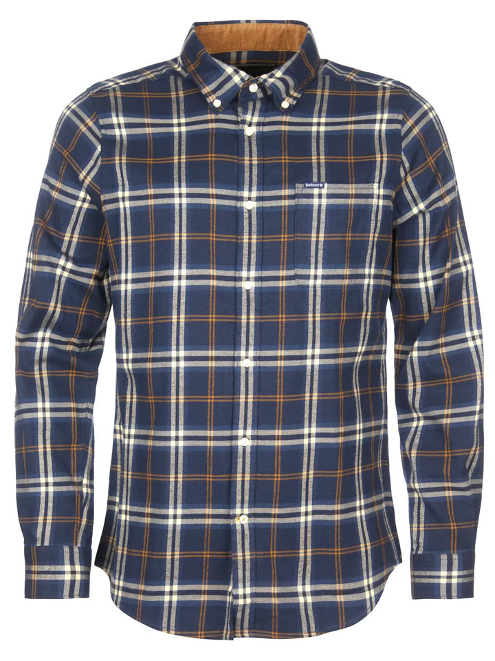 BARBOUR CROSSFELL CHECKED SHIRT - BLUE