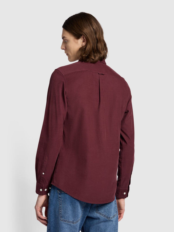 FARAH FONTELLA CORD LS SHIRT - FARAH RED