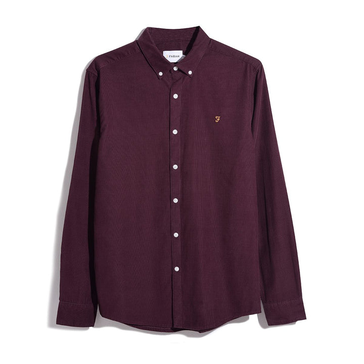 FARAH FONTELLA CORD LS SHIRT - FARAH RED