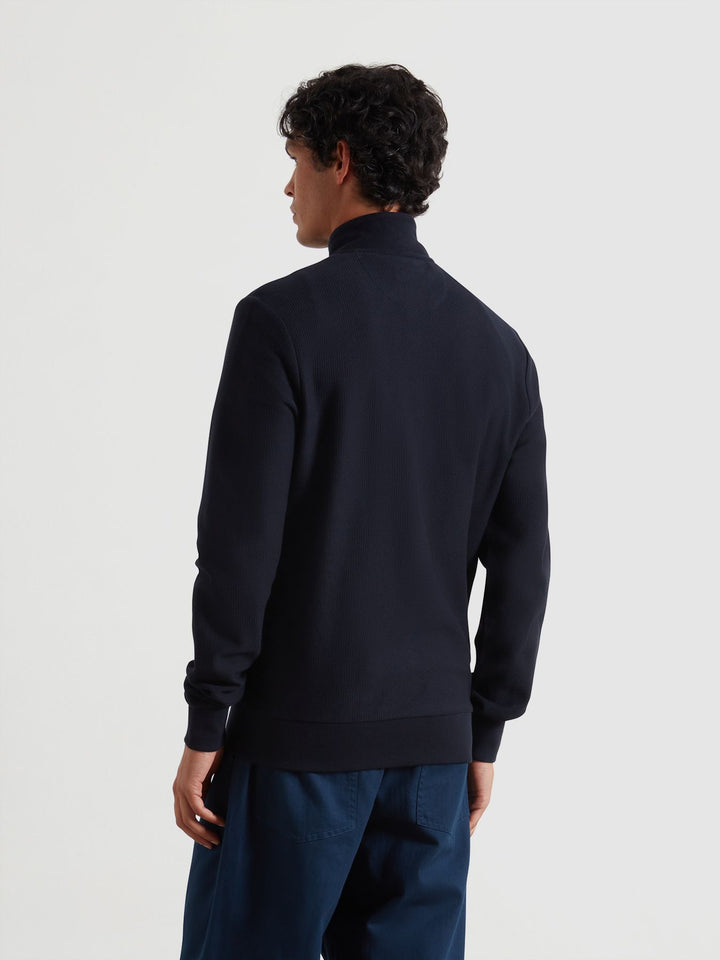 FARAH SEATON ZIP THRU - NAVY