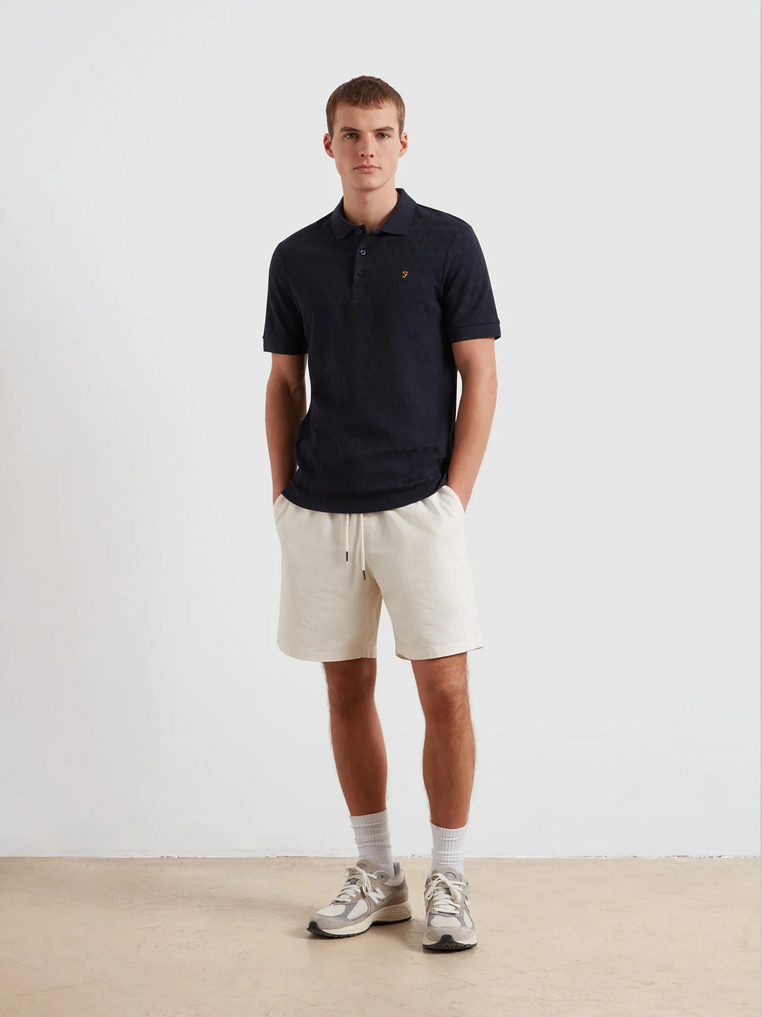 FARAH HORACE SS POLO - TRUE NAVY