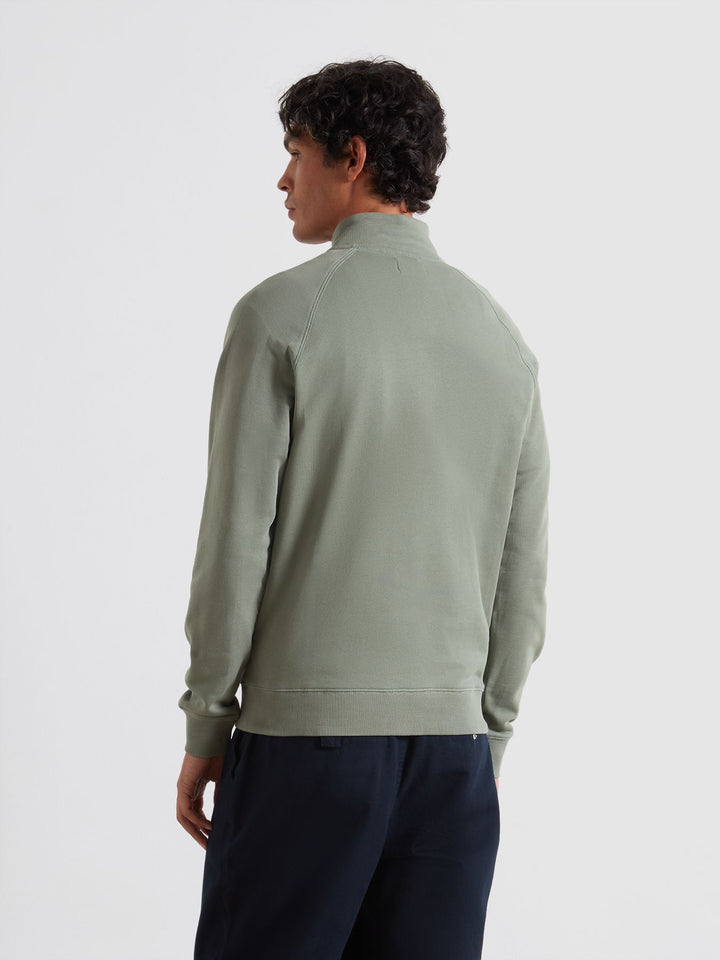 FARAH JIM 1/4 ZIP - TARRAGON GREEN
