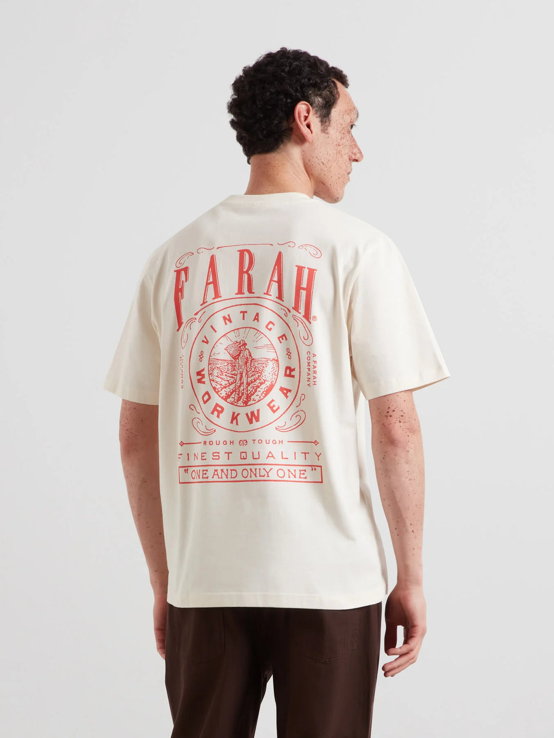 FARAH HAISE GRAPHIC TEE - ECRU