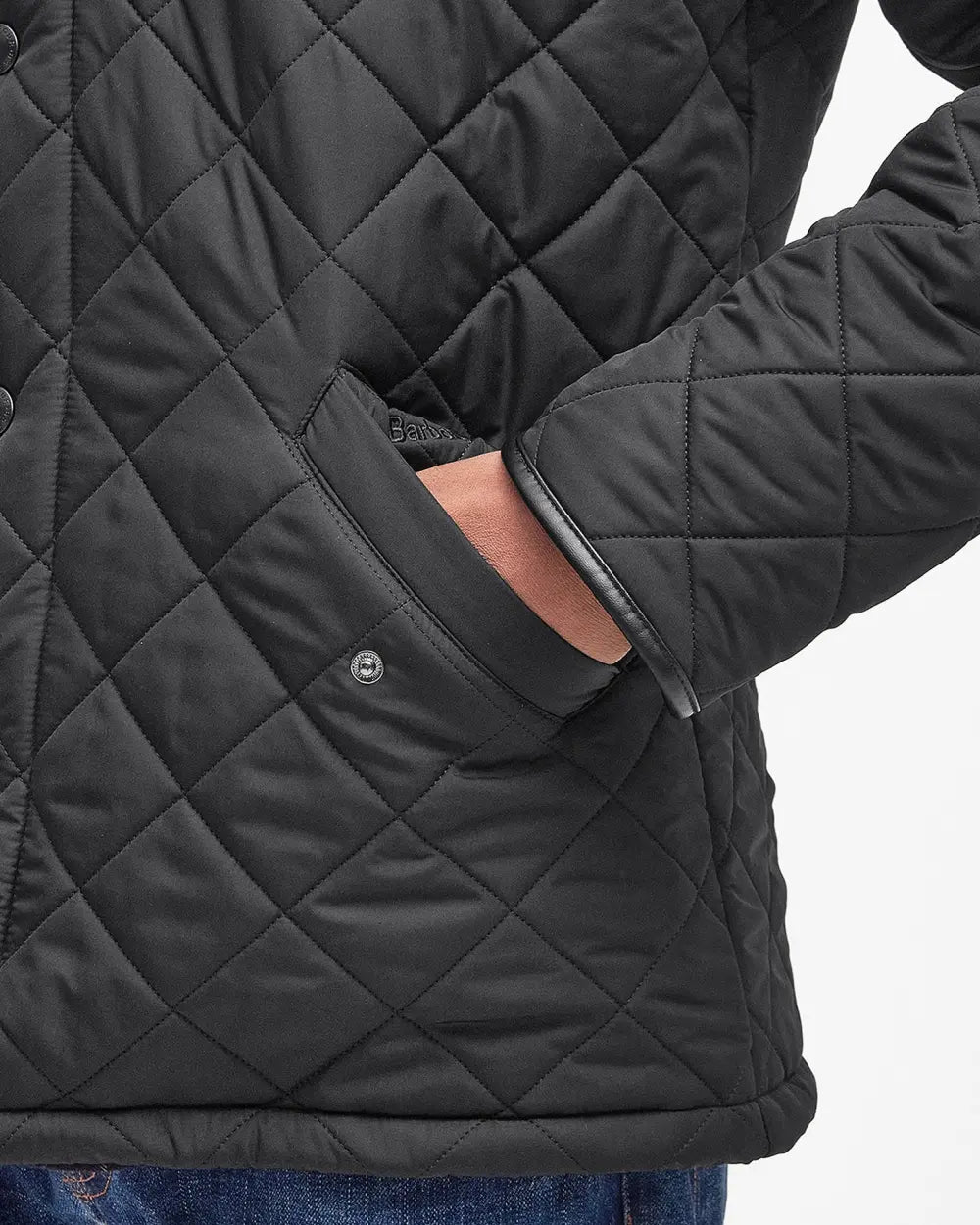 BARBOUR POWELL QUILT - BLACK
