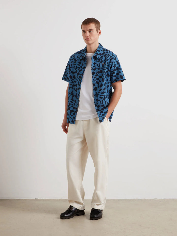 FARAH ANGELO SS PRINT - TRUE NAVY