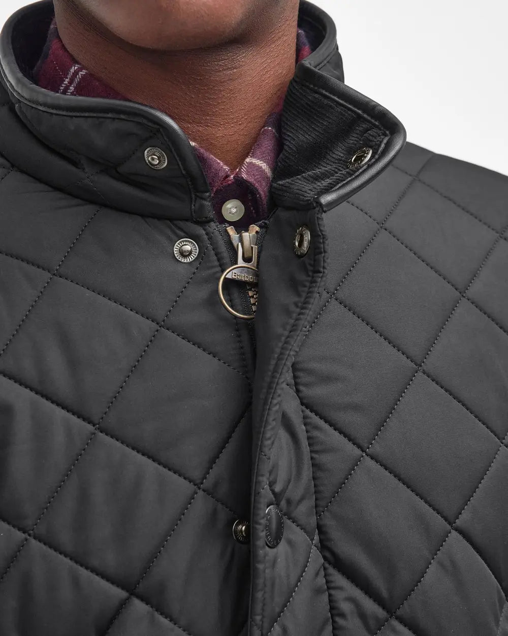 BARBOUR POWELL QUILT - BLACK