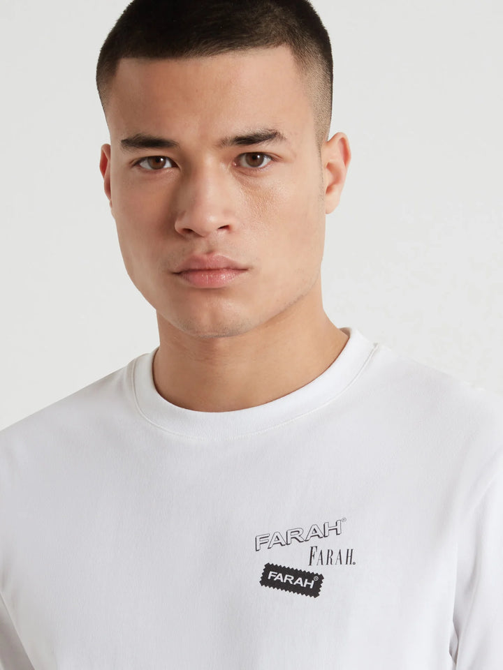 FARAH TILSWORTH GRAPHIC TEE - WHITE
