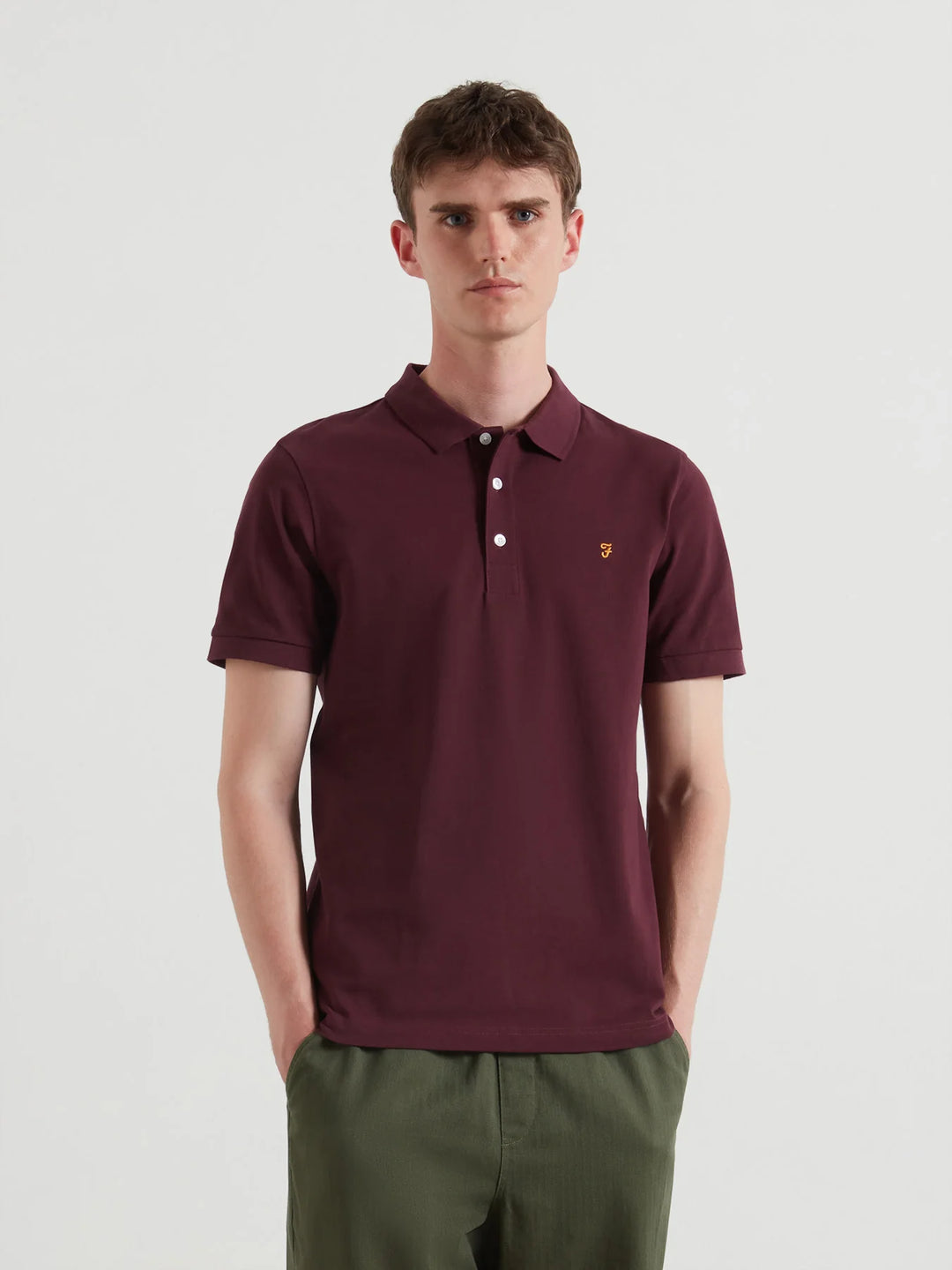FARAH BLANES SS POLO - BORDEAUX