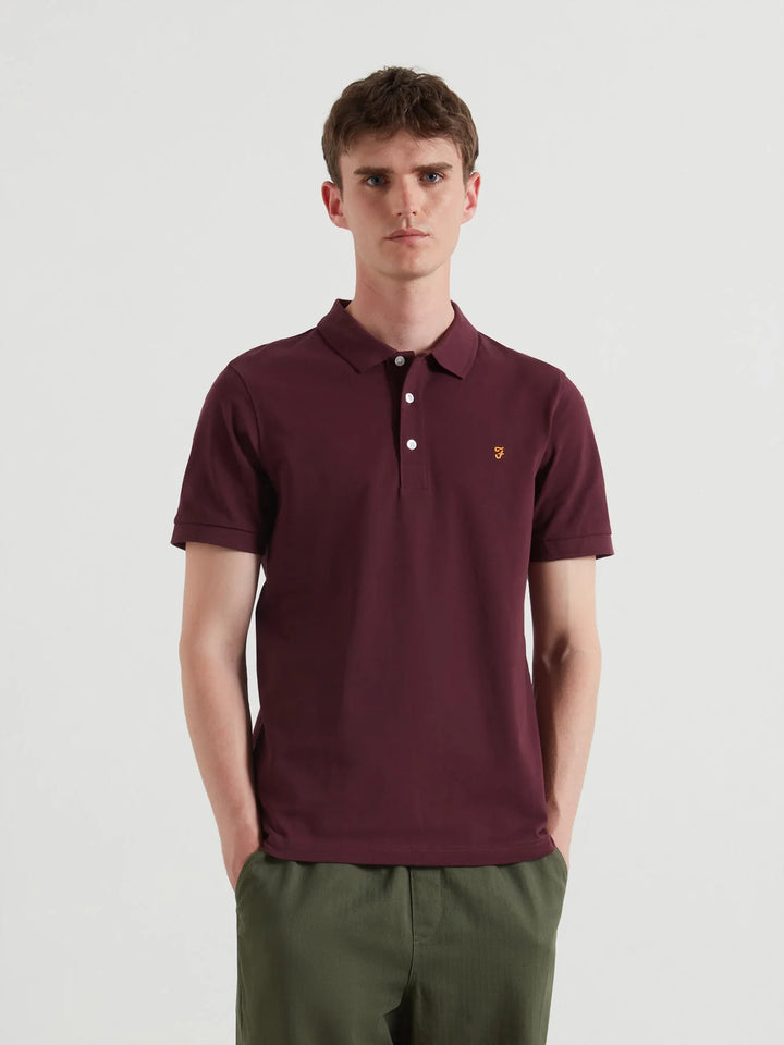 FARAH BLANES SS POLO - BORDEAUX