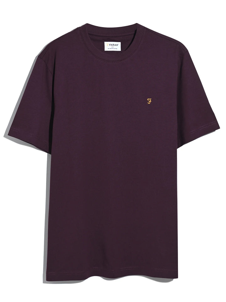 FARAH DANY REG SS TEE - BORDEAUX