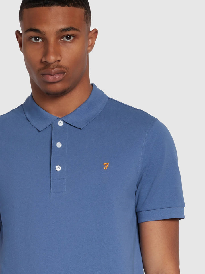 FARAH BLANES SS POLO - CARIBBEAN BLUE