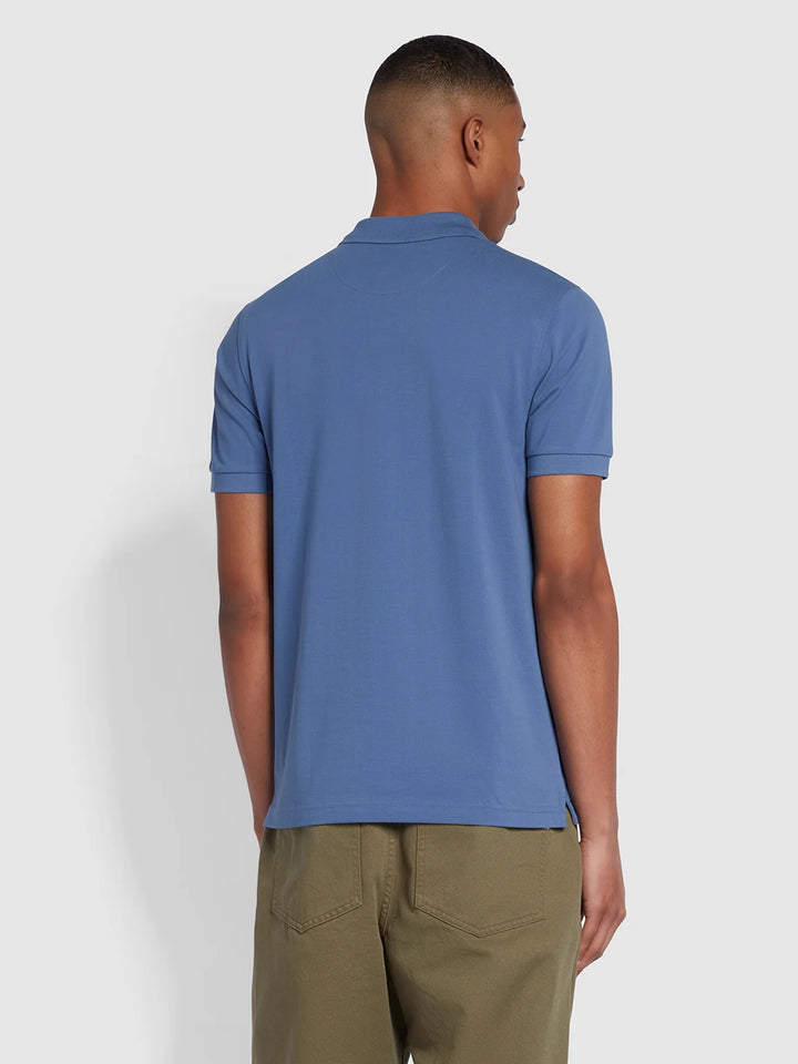 FARAH BLANES SS POLO - CARIBBEAN BLUE