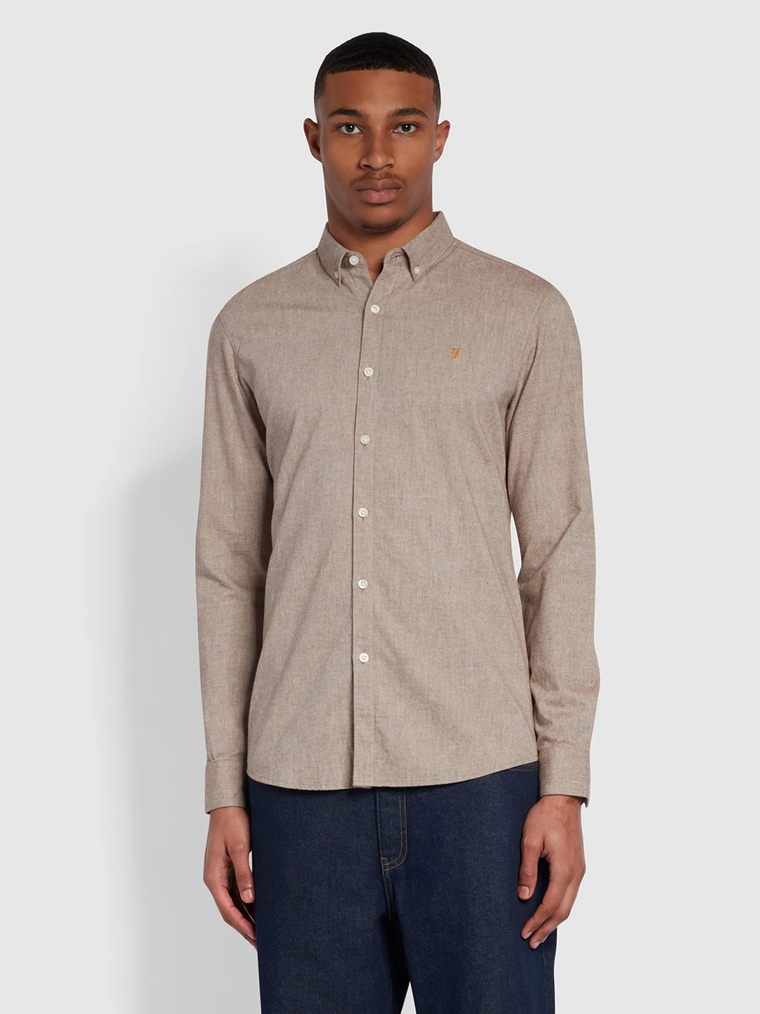 FARAH STEEN LS BD - GOLDEN BROWN