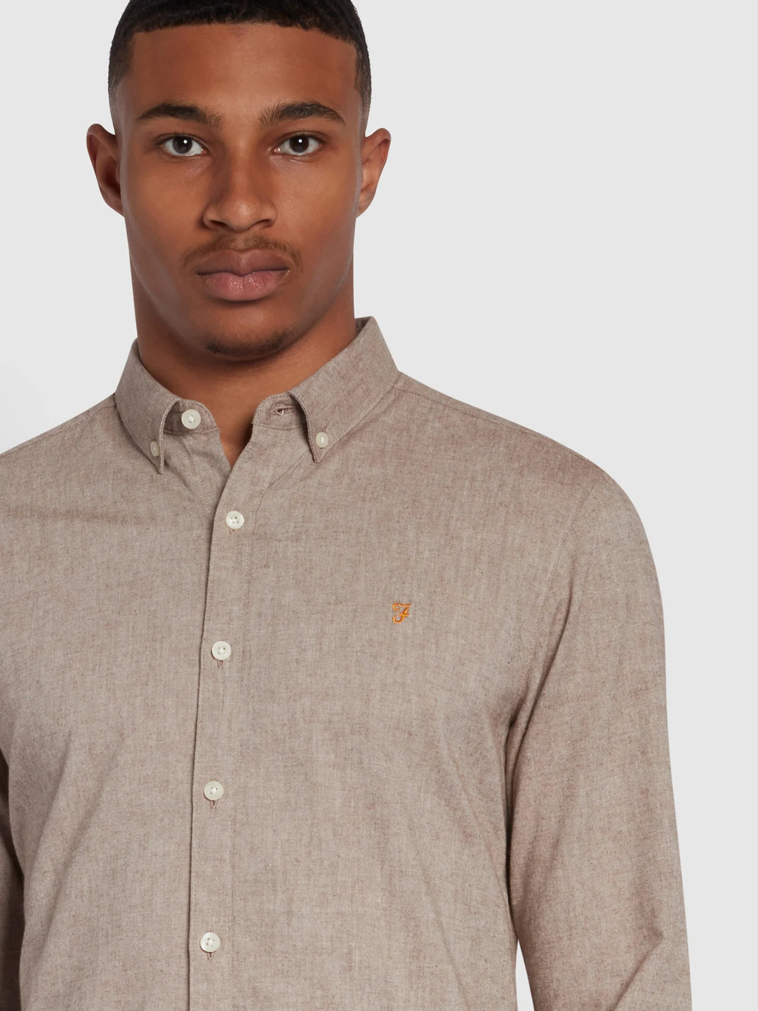 FARAH STEEN LS BD - GOLDEN BROWN